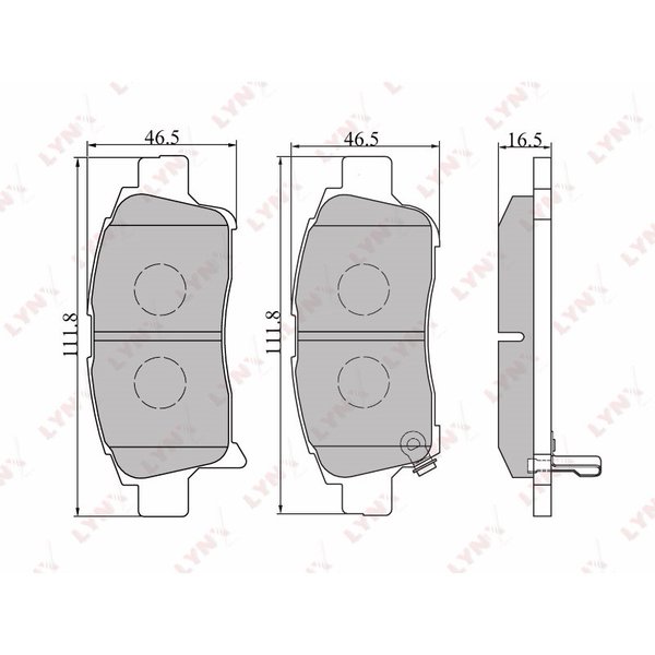 Колодки тормозные передние Lynx BD-7519 (PF-1471,D2174MH)