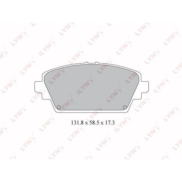 Колодки тормозные передние Lynx BD-3422 (SP1582) 