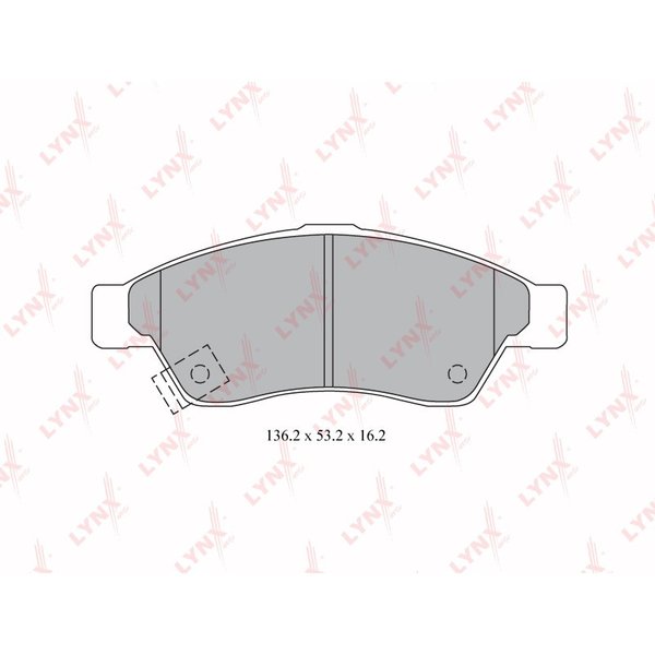Колодки тормозные передние Lynx BD7311 (D9042M,PN-9804,SP1541)