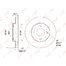 Диск тормозной перед Nissan 40206-AX000 Lynx BN-1109 C11 E11 K12 CR10/12/14DE HR 15DE D=237.7