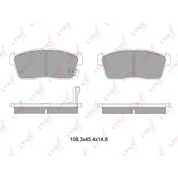 Колодки тормозные передние Lynx BD-7551 (NP1023)