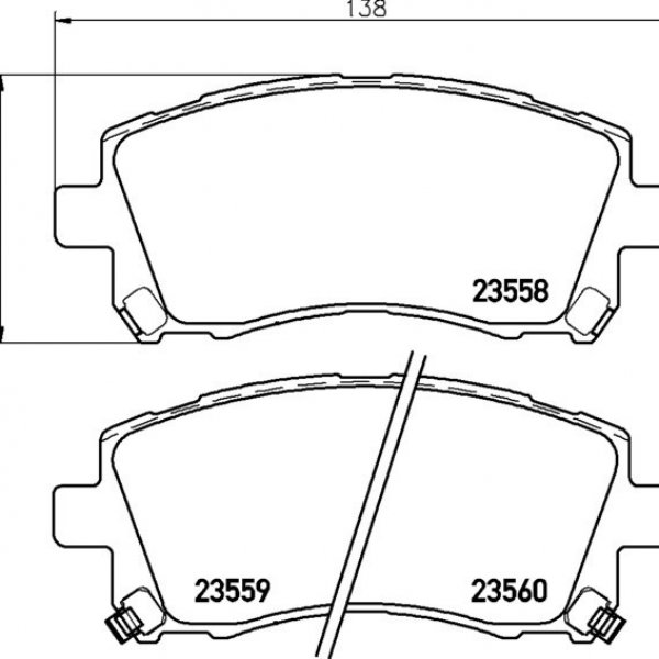 Колодки тормозные передние Nisshinbo NP-7000 (PF7390)