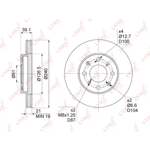 Диск тормозной перед Honda 45251-SAA-G11 Lynx BN-1035 Fit d=340