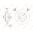 Диск тормозной перед Toyota 43512-12580 Lynx BN-1180 AE100/104/109/114 D=238 