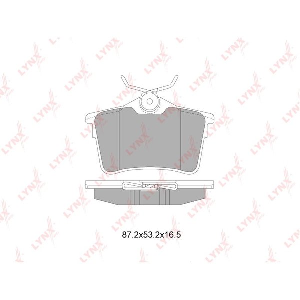 Колодки тормозные задние Citroen Berlingo, Peugeot Partner Lynx BD6113 (0986494304)