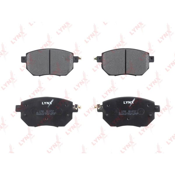 Колодки тормозные передние Lynx BD-5737 (NP2024,PF2554)