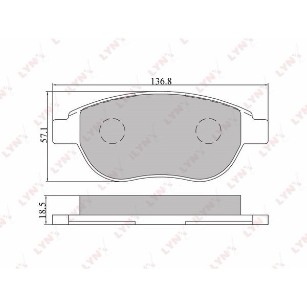 Колодки тормозные передние Lynx BD-2202 (GDB1464,425492,SP2073)