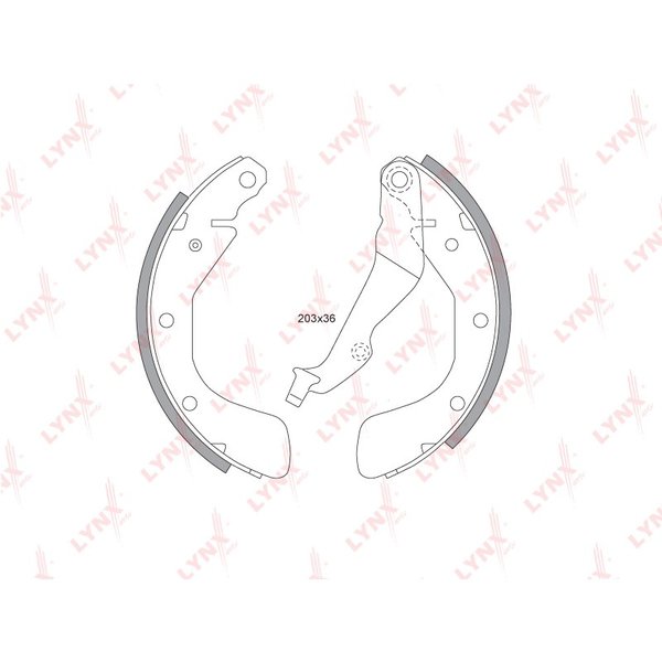 Колодки тормозные задние Chevrolet 96473229 Lynx BS-1802 Aveo 1.2-1.5 08-&amp;gt; / Kalos 1.2-1.4 05-