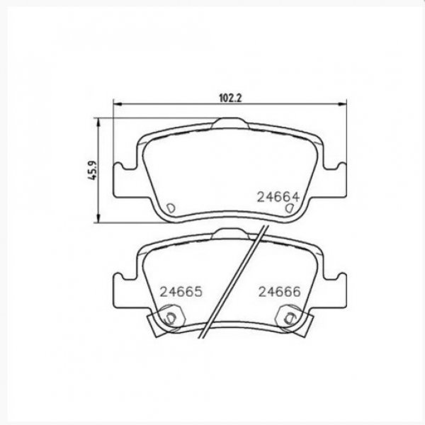 Колодки тормозные задние Nisshinbo NP-1114 (PN1835,MD8553MS,04466-02181)