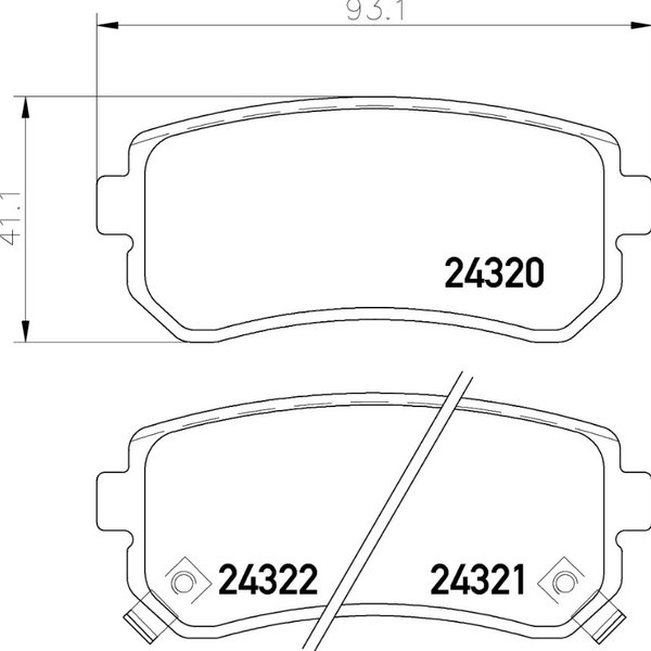 Колодки тормозные задние Nisshinbo NP-6025