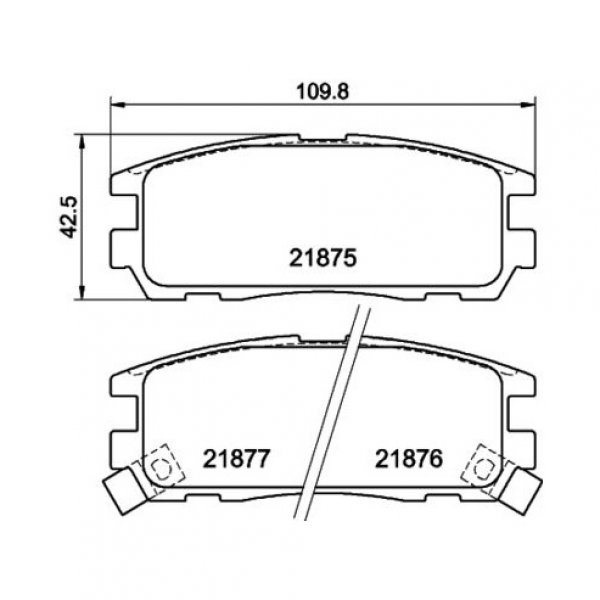 Колодки тормозные задние Nisshinbo NP-4002 