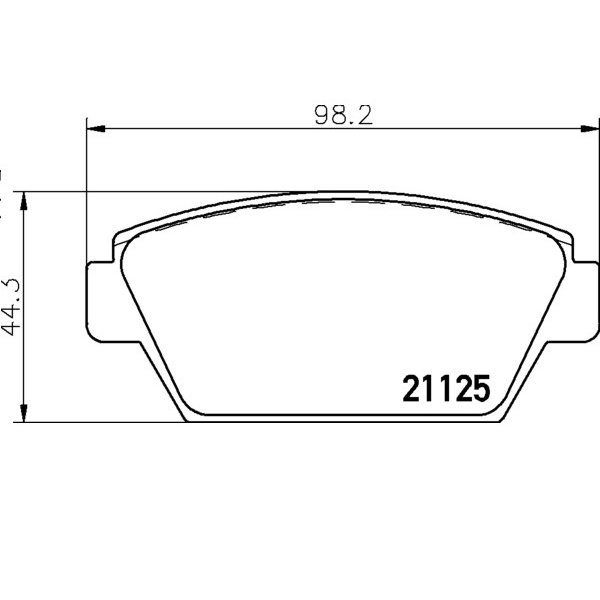 Колодки тормозные задние Nisshinbo NP-3031