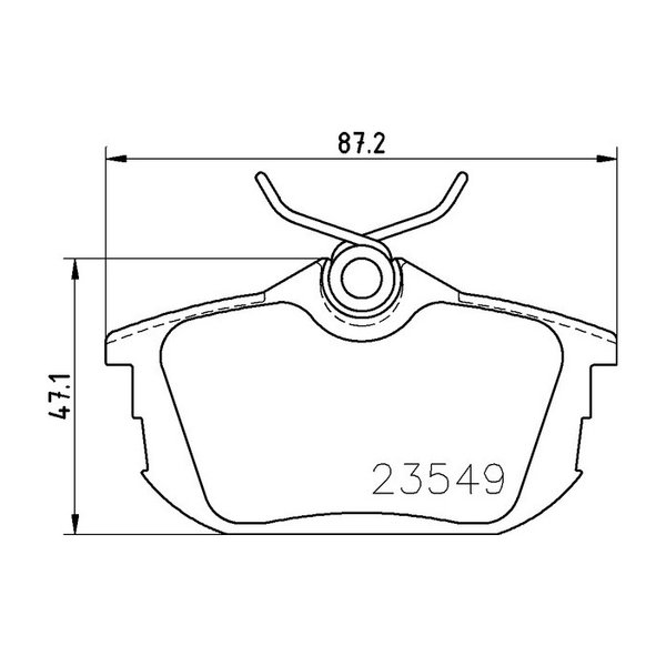 Колодки тормозные задние Nisshinbo NP-3025
