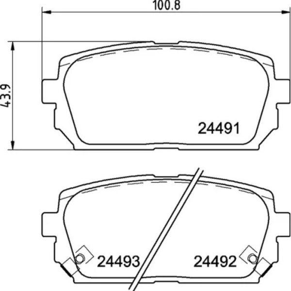 Колодки тормозные задние Nisshinbo NP-6064