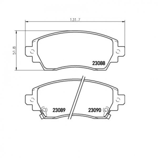 Колодки тормозные передние Nisshinbo NP-1120