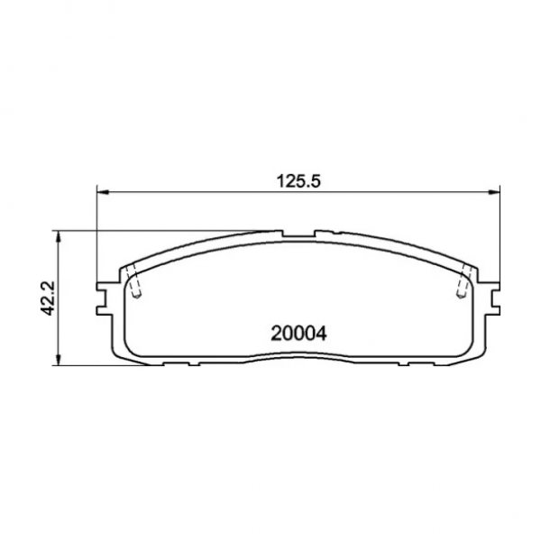 Колодки тормозные задние Nisshinbo NP-1046 (PF1142C)