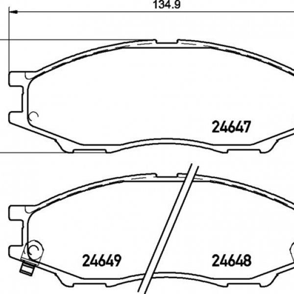 Колодки тормозные передние Nisshinbo NP-2043 (PF-2420) 