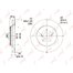 Диск тормозной перед Toyota 43512-48081 Lynx BN-1163 ACU/MCU3# MHU28/38 GSU3# D=319 (DF4493)