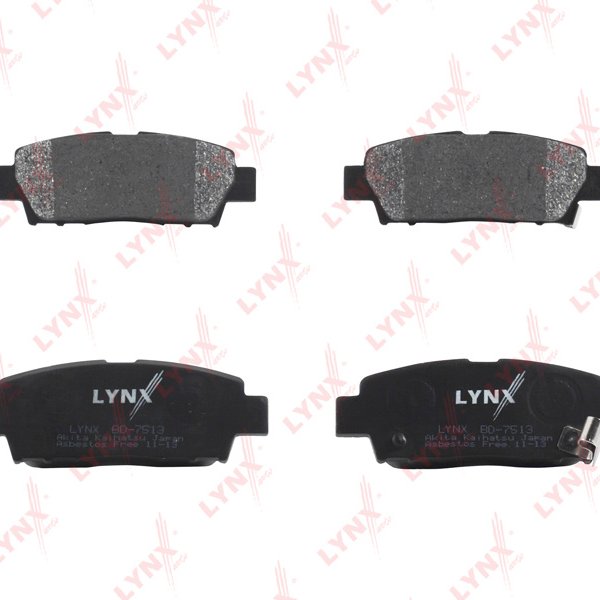 Колодки тормозные задние Lynx BD-7513 (NP1092,PF1323)