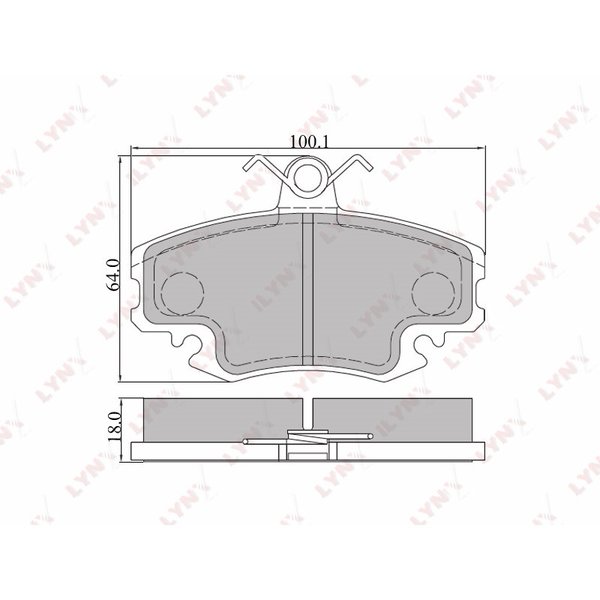 Колодки тормозные передние Renault Logan Lynx BD6301 (2146304,0986467720,05P349)