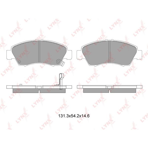 Колодки тормозные передние Lynx BD-3407 (PF-8510,NP8002)