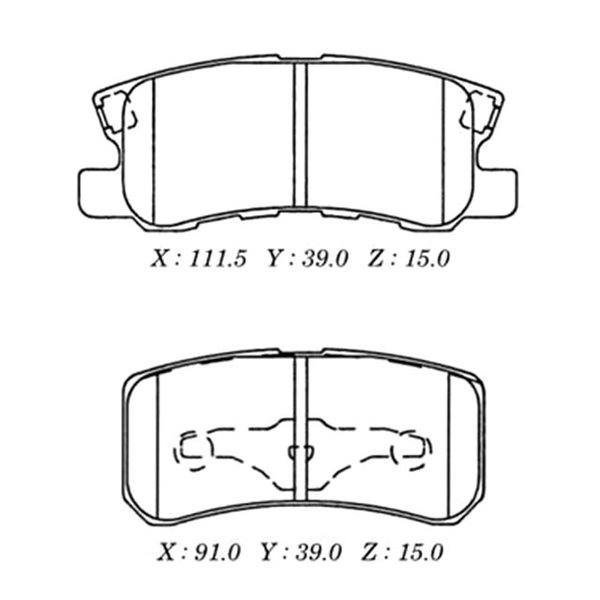 Колодки тормозные задние Kashiyama D-6106H (NP3004,SP2076)