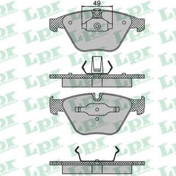 Колодки тормозные передние Lpr 05P1193