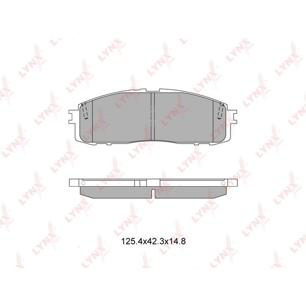 Колодки тормозные задние Lynx BD-7602 (NP1046,PF1142C)