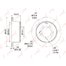 Диск тормозной зад Toyota 42431-60241 Lynx BN-1184 FZJ105 HZJ105 D=335