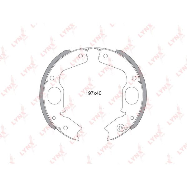 Колодки стояночного тормоза Lynx BS-5505 барабанные MMC V2#/4#W K94/96W KH4/6W PD4/5W 