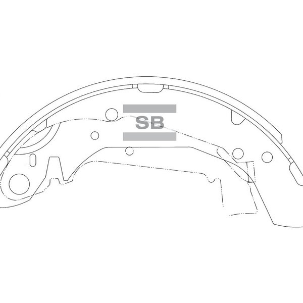 Колодки тормозные задние Sangsin SA111 зад.бараб. Hyundai Sonata EF 2.0 2.7 Elantra 1.6 06/10-
