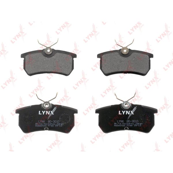 Колодки тормозные задние LYNX BD-3010 задние Focus I 
