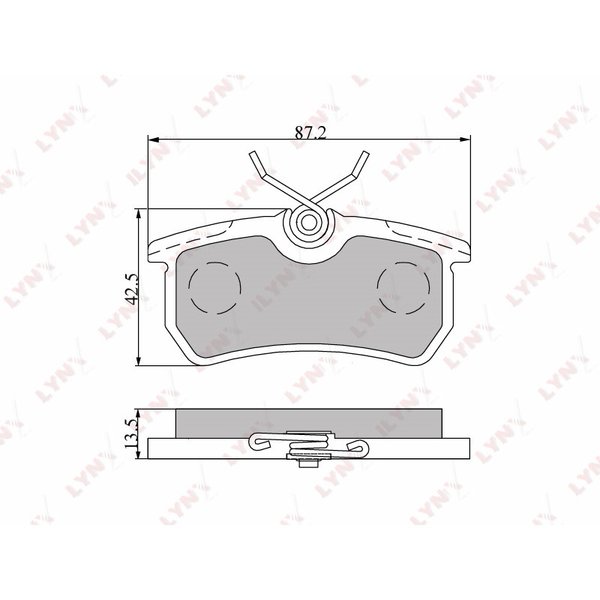 Колодки тормозные задние LYNX BD-3010 задние Focus I 