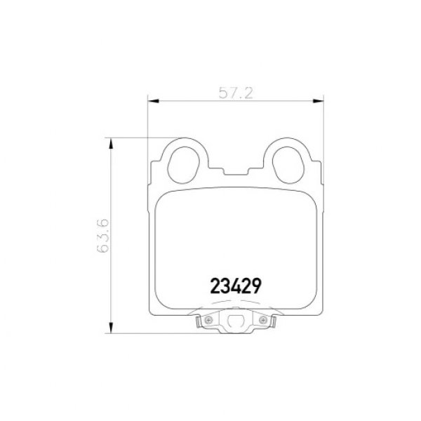 Колодки тормозные задние Nisshinbo NP-1038 (PF1421)