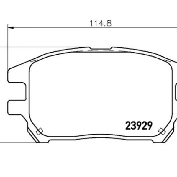 Колодки тормозные передние Nisshinbo NP-1076 (PF-1481)