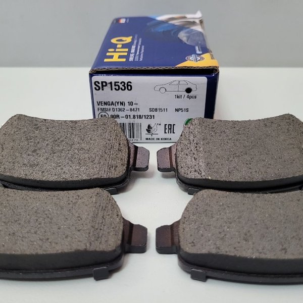 Колодки тормозные задние Kia Ceed 12/03- Venga 09/10-, ВАЗ 1119 (хетчбэк) Sangsin SP-1536