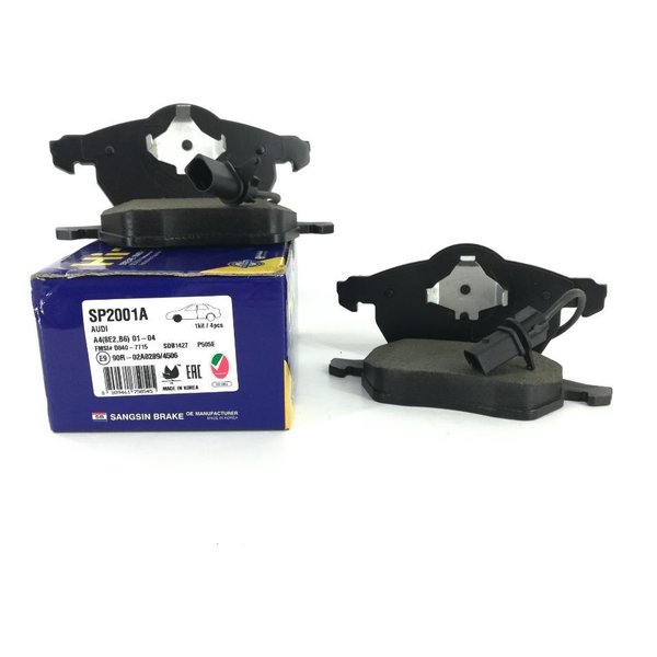 Колодки тормозные передние VW Passat 1.6L 1.8L 2.0L 2.3L 2.8L T/V6 96 Sangsin SP2001A (05P790)