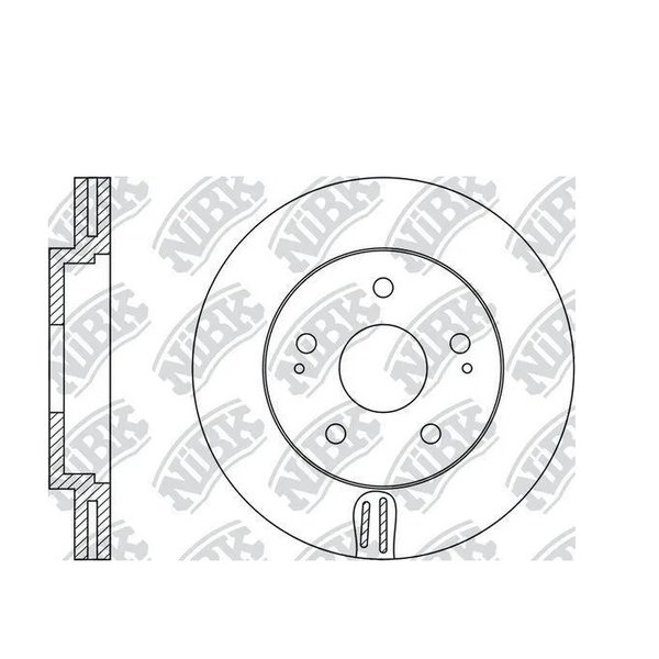 Диск тормозной перед Hyundai 51712-2Y000 Nibk RN1348 iX35/SONATA (NF) D=300мм (DF6108S)