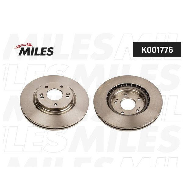 Диск тормозной перед Hyundai 51712-D7000 Miles K001776 Tucson III 15/05- Kia Sportage IV 15/10- D=3