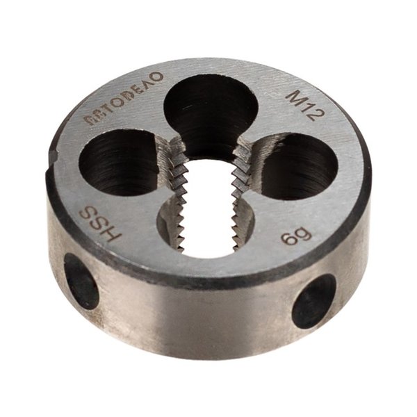 Плашка (лерка) М12*1,75мм D-38мм HSS4341 АвтоДело