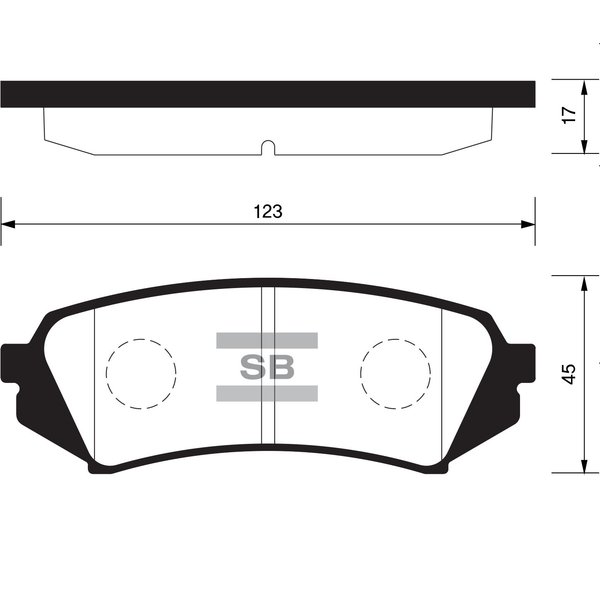 Колодки тормозные задние Toyota 04466-60070 Sangsin SP-1380 (04466-YZZC4,PF-1412,D2179,SN100)