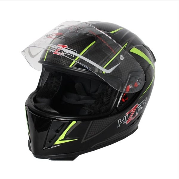 Шлем мото интеграл HIZER J5311 (L) #1 black/lemon