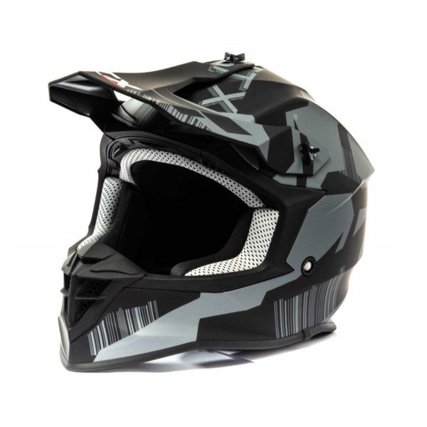 Шлем мото кроссовый GTX 633 #7 (L) BLACK/GREY