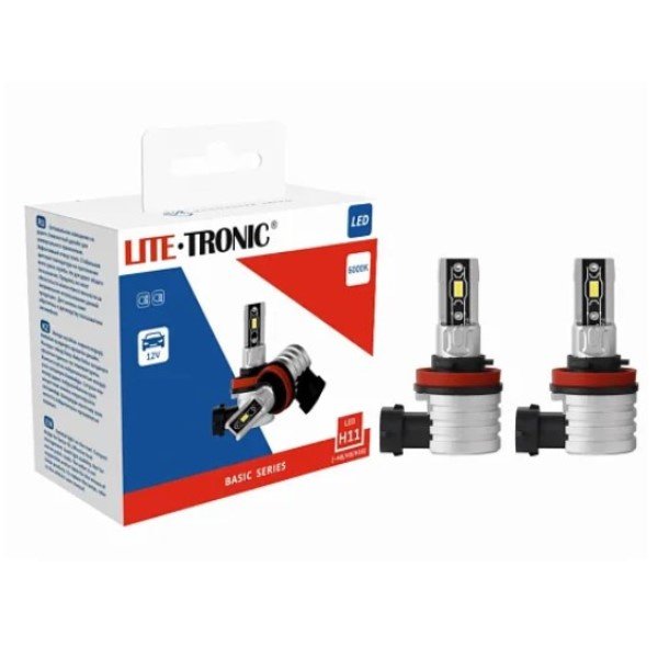 Лампа H11 Lite-Tronic Basic H11BSLEDX2 6000K 12V 2 шт