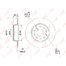Диск тормозной задн VW 1K0615601AA Lynx BN-1235 Golf 03- Audi A3 03- D=272 (DF4276)