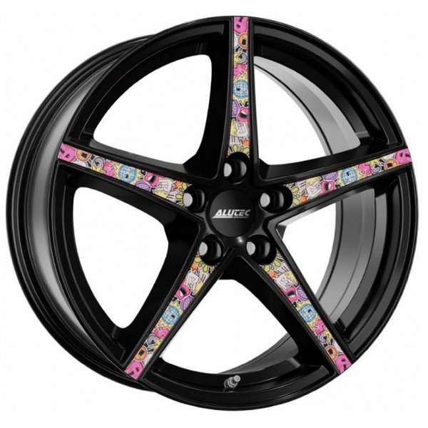 Диск литой 18*8 5*114,3 Et45 70,1 Alutec Raptr Diamond Black With Stickerbomb