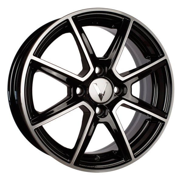 Диск литой 14*5,5 4*98 Et38 58,5 K101 Алмаз черный Вектор