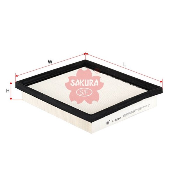 Фильтр воздушный Sakura A-1027 (17801-37021/17801-37020) Индонезия A-33880 