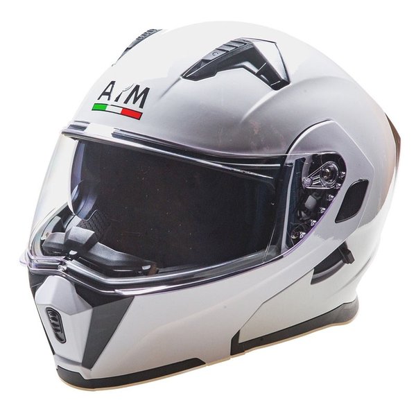 Шлем снегоходный AiM JK906 White Glossy XL