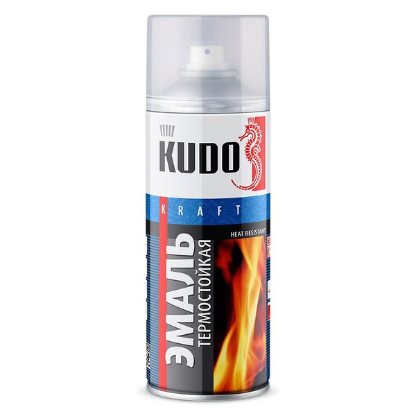 Автоэмаль Kudo KU-5003 термостойкая белая 0,52